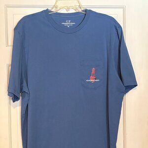 Men's XL Vineyard Vines Short Sleeve Graphic Pocket "Red, Right, Return" Tshirt